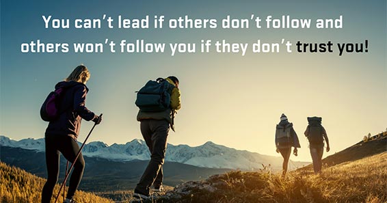 You Can't Lead If Others Don't Follow